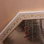 ウォールミラー おしゃれ 鏡 壁掛け 正八角形 木製 白 ホワイト ミラー OT アンティーク イタリア製 ベルトーチ BERTOZZI 808867