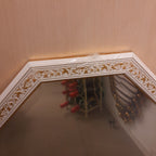 ウォールミラー おしゃれ 鏡 壁掛け 正八角形 木製 白 ホワイト ミラー OT アンティーク イタリア製 ベルトーチ BERTOZZI 808867