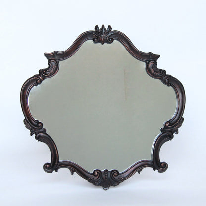 壁掛けミラー カービングウォールミラー アンティーク調 鏡 大きい鏡 ビッグミラー 壁掛け鏡 ヨーロピアン アンティーク風 おしゃれ ブラウン ロココ調 817003