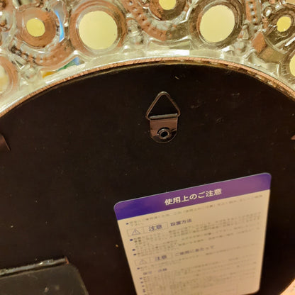 鏡 卓上ミラー 置き鏡 壁掛け卓上両用ミラー ハート型鏡 おしゃれ 壁掛け鏡 スタンドミラー ハート ウォールミラー パール 真珠 ラインストーン シルバー 822003