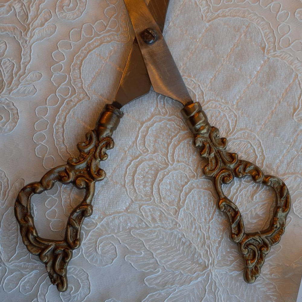 ハサミ クラフトシザー アンティーク調の装飾ハサミ はさみ 鋏 シザー 真鍮シザー 真鍮製鋏 インテリア雑貨 ゴールド アンティーク風はさみ 真鍮雑貨 84303SR-GD