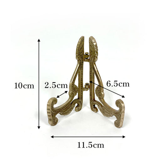 写真立て 額立て 折り畳み 皿立て プレート用 イーゼル Sサイズ 真鍮 ブラス インテリア雑貨 雑貨 87111es-gd