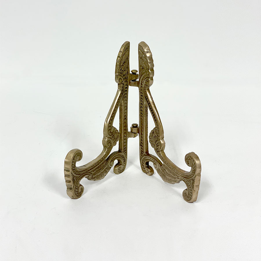 写真立て 額立て 折り畳み 皿立て プレート用 イーゼル Sサイズ 真鍮 ブラス インテリア雑貨 雑貨 87111es-gd