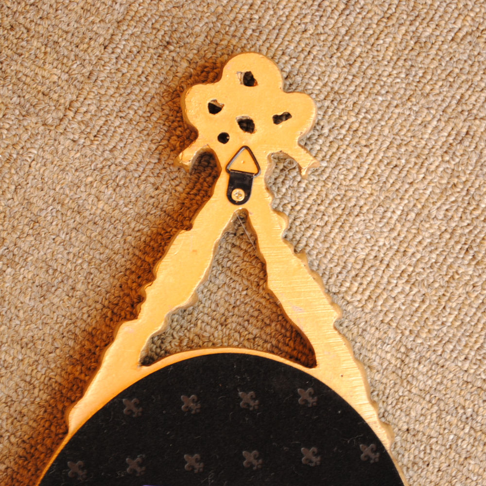 壁掛け鏡 リボン デコレーションミラー ゴールドミラー 鏡 かわいい 壁掛け アンティーク風 フレンチ風 フランス風 883019 GD