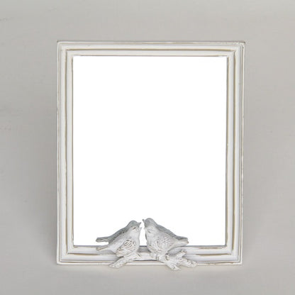 スタンドミラー 卓上ミラー ミラー 置き鏡 オシャレ アンティーク風 クラシック フレンチ ホワイト エレガント 姫家具 かわいい 883022WH