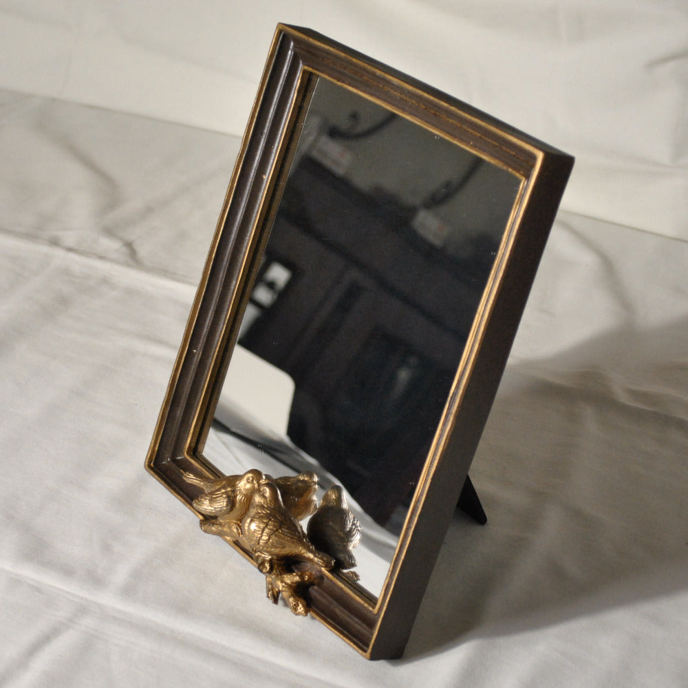 スタンドミラー 卓上ミラー ミラー 置き鏡 オシャレ アンティーク風 クラシック フレンチ ゴールド エレガント 姫家具 かわいい 883023GD