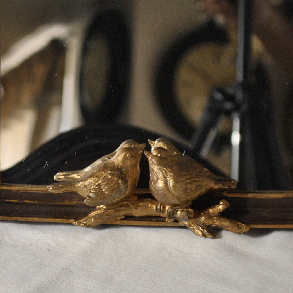 スタンドミラー 卓上ミラー ミラー 置き鏡 オシャレ アンティーク風 クラシック フレンチ ゴールド エレガント 姫家具 かわいい 883023GD