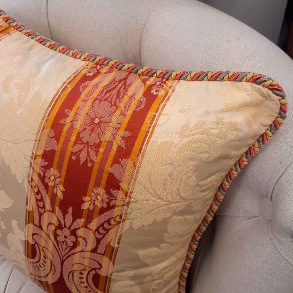 クッションカバー フランス製クッションカバー クッション トリム付きクッションカバー フランスインテリア雑貨 スタイルフランス 45x45 AcademiaBeRouge45X45