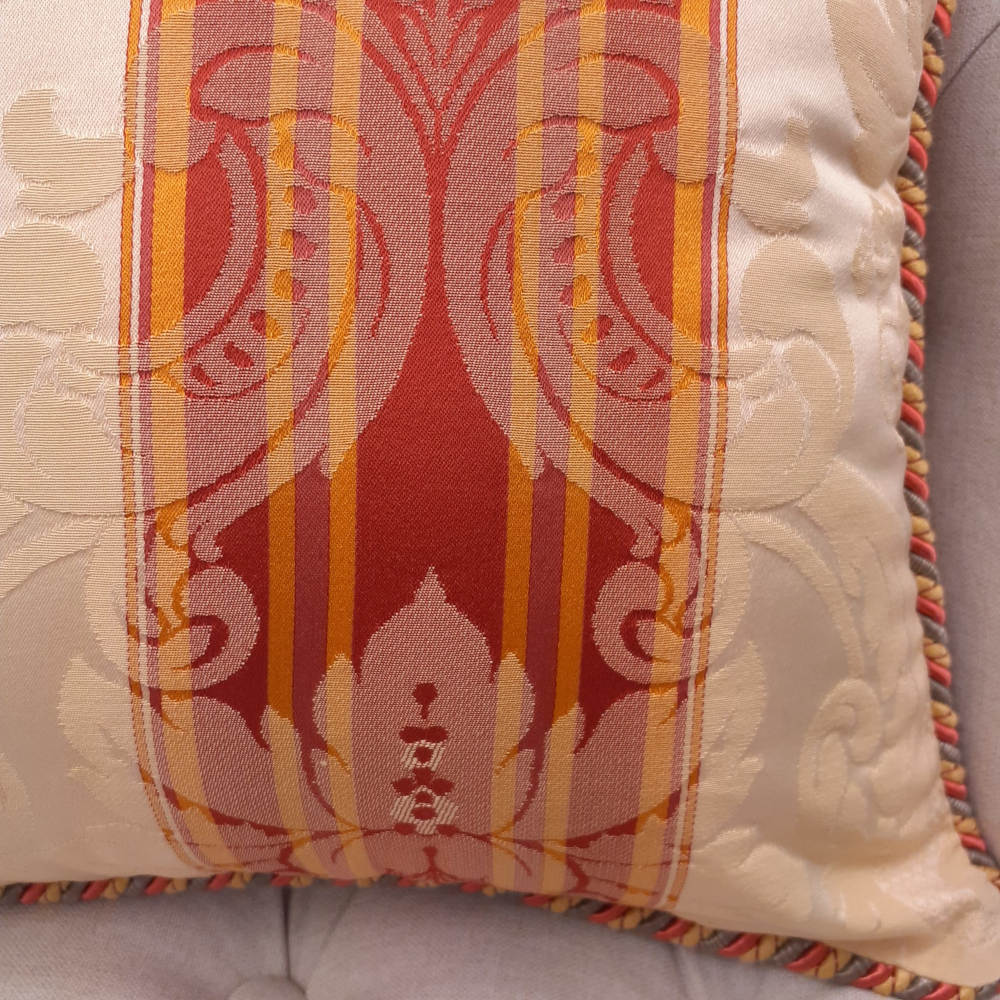 クッションカバー フランス製クッションカバー クッション トリム付きクッションカバー フランスインテリア雑貨 スタイルフランス 45x45 AcademiaBeRouge45X45