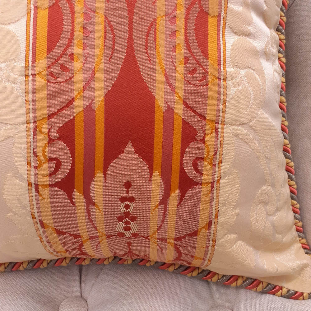 クッションカバー フランス製クッションカバー クッション トリム付きクッションカバー フランスインテリア雑貨 スタイルフランス 45x45 AcademiaBeRouge45X45