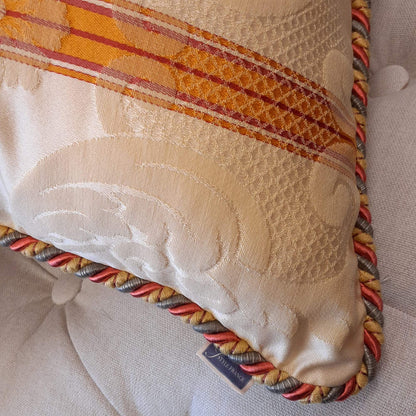 クッションカバー フランス製クッションカバー クッション トリム付きクッションカバー フランスインテリア雑貨 スタイルフランス 45x45 AcademiaBeRouge45X45