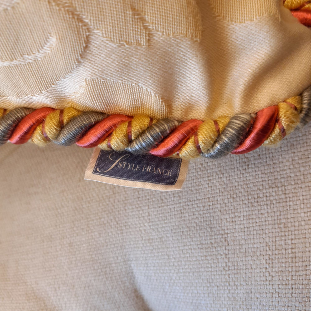 クッションカバー フランス製クッションカバー クッション トリム付きクッションカバー フランスインテリア雑貨 スタイルフランス 45x45 AcademiaBeRouge45X45