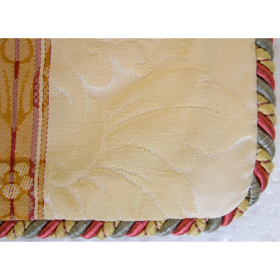 クッションカバー フランス製クッションカバー クッション トリム付きクッションカバー フランスインテリア雑貨 スタイルフランス 45x45 AcademiaBeRouge45X45