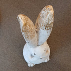置物 うさぎ ウサギ ラビット 兎 アルテッコ イースター装飾 ガーデニング フィギュア ホワイト アニマル オブジェ ホワイトパティナ 干支置物 兎年 B5525