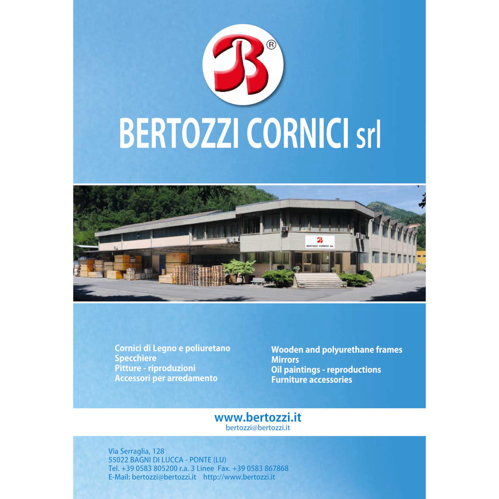 ウォールミラー おしゃれ 鏡 壁掛け 八角形 隅切り 木製 アンティーク イタリア製 ベルトーチ BERTOZZI 808223