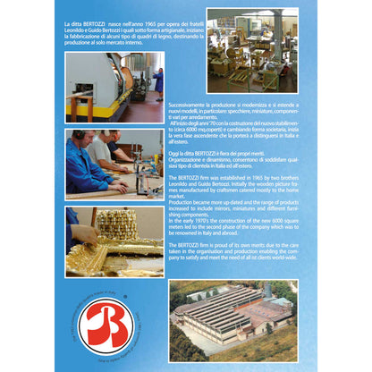 ウォールミラー おしゃれ 鏡 壁掛け 八角形 隅切り 木製 アンティーク イタリア製 ベルトーチ BERTOZZI 808223