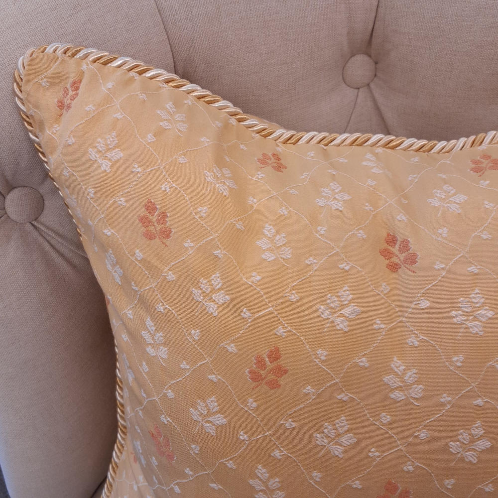 クッションカバー フランス製クッションカバー トリム付きクッションカバー クッションカバー フランスインテリア雑貨 スタイルフランス 45x45 ColalieBeige45