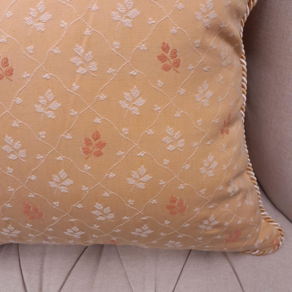 クッションカバー フランス製クッションカバー トリム付きクッションカバー クッションカバー フランスインテリア雑貨 スタイルフランス 45x45 ColalieBeige45