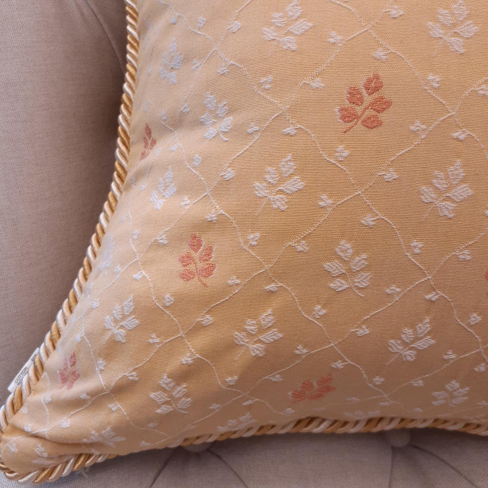 クッションカバー フランス製クッションカバー トリム付きクッションカバー クッションカバー フランスインテリア雑貨 スタイルフランス 45x45 ColalieBeige45