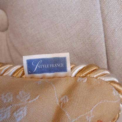 クッションカバー フランス製クッションカバー トリム付きクッションカバー クッションカバー フランスインテリア雑貨 スタイルフランス 45x45 ColalieBeige45