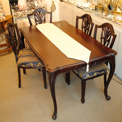 テーブルランナー テーブルライナー おしゃれ スタイルフランス フランス製生地 テーブルウエア テーブルセンター 160cm ベージュ EcritureBeige 30x160