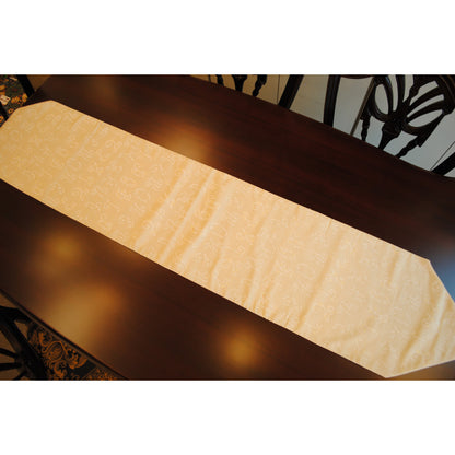 テーブルランナー テーブルライナー おしゃれ スタイルフランス フランス製生地 テーブルウエア テーブルセンター 160cm ベージュ EcritureBeige 30x160