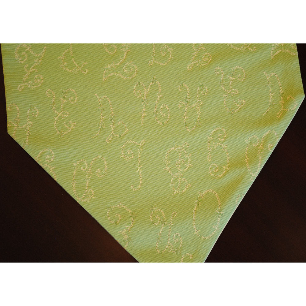 テーブルランナー テーブルライナー おしゃれ スタイルフランス フランス製生地 テーブルウエア テーブルセンター 160cm グリーン EcritureVert 30x160