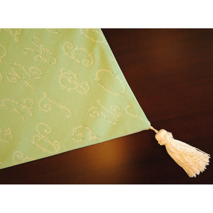 テーブルランナー テーブルライナー おしゃれ スタイルフランス フランス製生地 テーブルウエア テーブルセンター 160cm グリーン EcritureVert 30x160