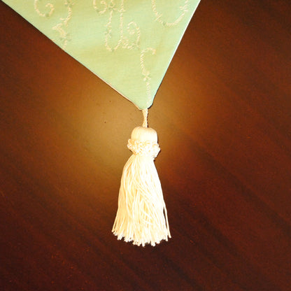 テーブルランナー テーブルライナー おしゃれ スタイルフランス フランス製生地 テーブルウエア テーブルセンター 160cm グリーン EcritureVert 30x160