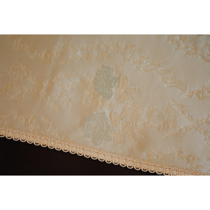 テーブルランナー テーブルライナー 薔薇柄 スタイルフランス フランス製生地 ブレード付き テーブルウエア テーブルセンター 200cm ブルー ElodieBleu 30x200cm