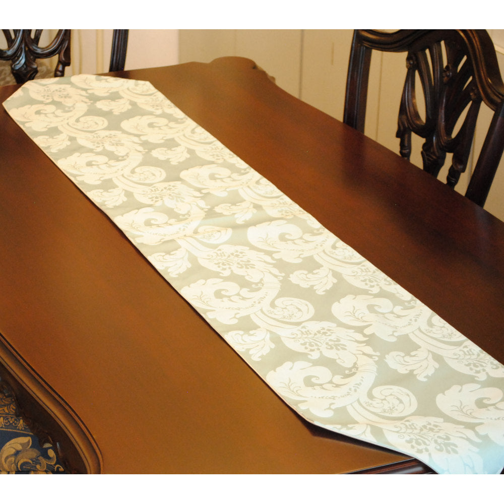 テーブルランナー テーブルライナー おしゃれ スタイルフランス フランス製生地 テーブルウエア テーブルセンター 160cm ブルー FlorenceBleu 30x160