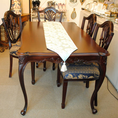 テーブルランナー テーブルライナー おしゃれ スタイルフランス フランス製生地 テーブルウエア テーブルセンター 160cm ブルー FlorenceBleu 30x160