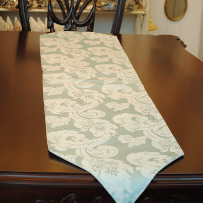 テーブルランナー テーブルライナー おしゃれ スタイルフランス フランス製生地 テーブルウエア テーブルセンター 160cm ブルー FlorenceBleu 30x160