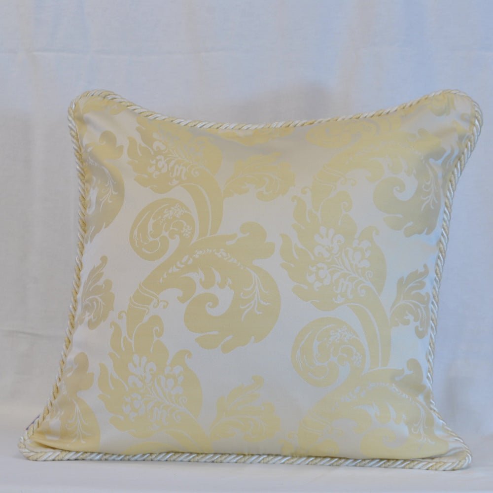 クッションカバー フランス製クッションカバー クッション トリム付きクッションカバー フランスインテリア雑貨 スタイルフランス 45x45 FlorenceIvoire45X45