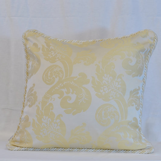 クッションカバー フランス製クッションカバー クッション トリム付きクッションカバー フランスインテリア雑貨 スタイルフランス 45x45 FlorenceIvoire45X45