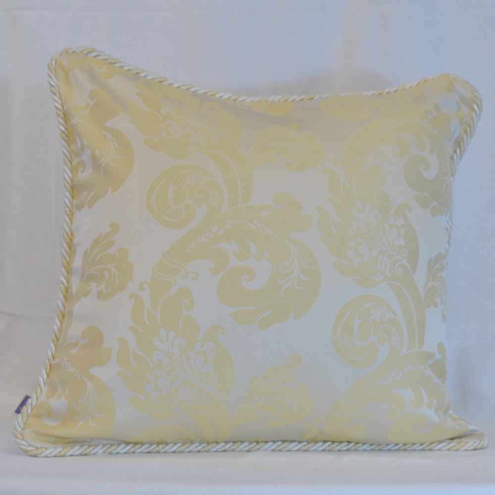 クッションカバー フランス製クッションカバー クッション トリム付きクッションカバー フランスインテリア雑貨 スタイルフランス 45x45 FlorenceIvoire45X45