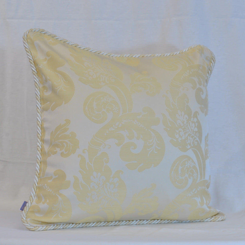 クッションカバー フランス製クッションカバー クッション トリム付きクッションカバー フランスインテリア雑貨 スタイルフランス 45x45 FlorenceIvoire45X45