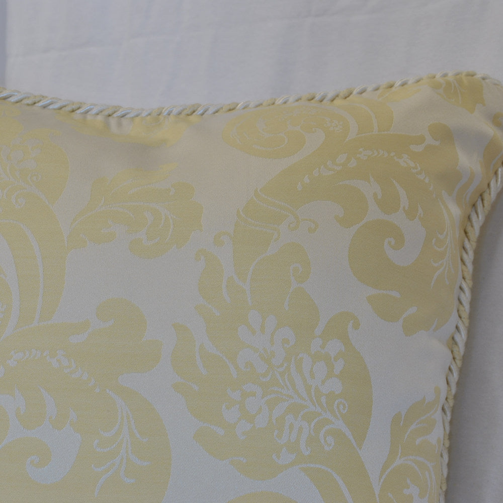 クッションカバー フランス製クッションカバー クッション トリム付きクッションカバー フランスインテリア雑貨 スタイルフランス 45x45 FlorenceIvoire45X45