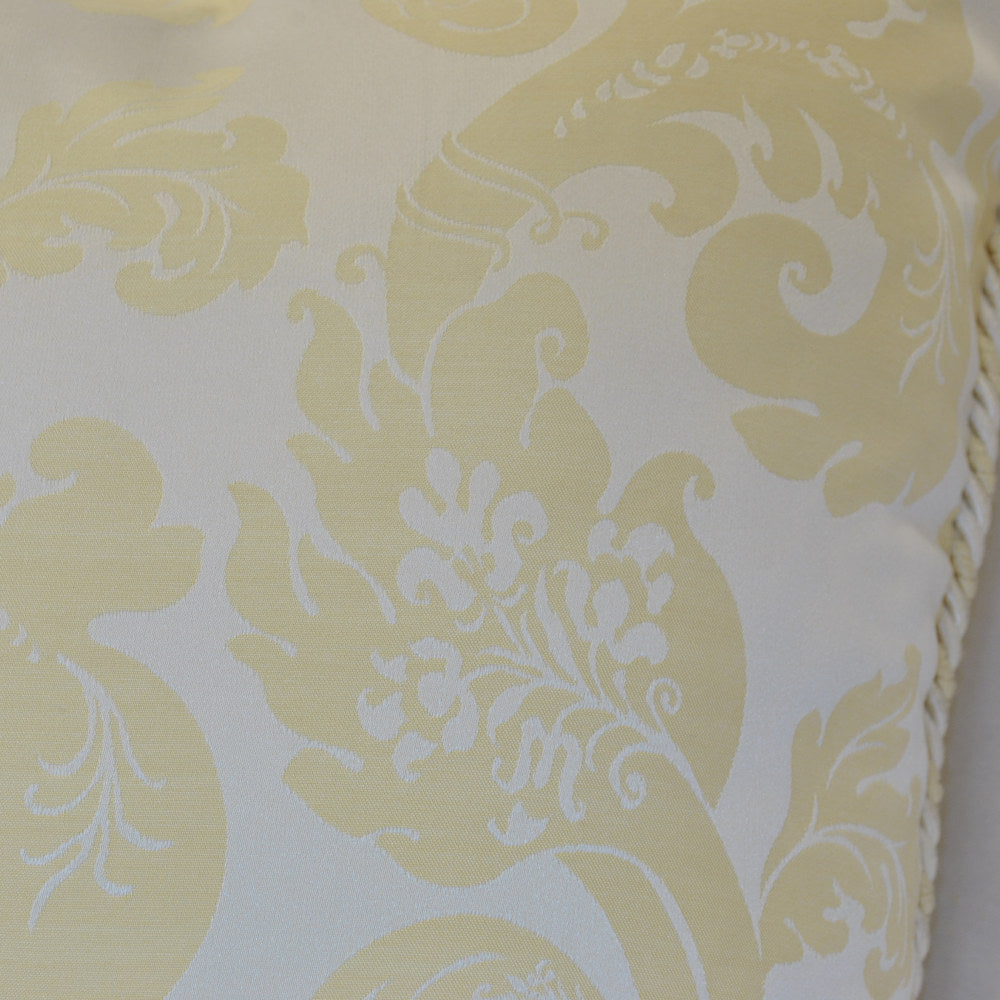 クッションカバー フランス製クッションカバー クッション トリム付きクッションカバー フランスインテリア雑貨 スタイルフランス 45x45 FlorenceIvoire45X45