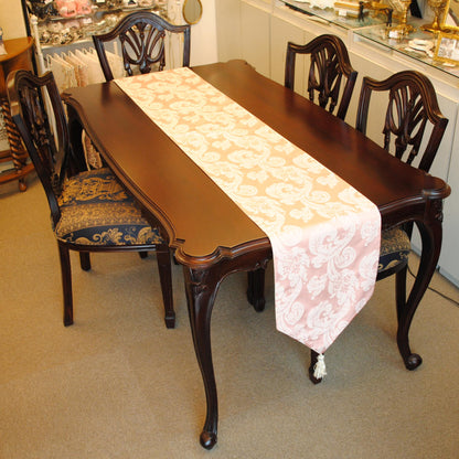 テーブルランナー テーブルライナー おしゃれ スタイルフランス フランス製生地 テーブルウエア テーブルセンター 230 ピンク FlorenceRose 35x230cm 21007TR-P