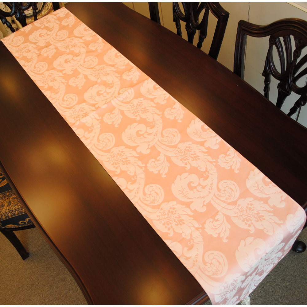 テーブルランナー テーブルライナー おしゃれ スタイルフランス フランス製生地 テーブルウエア テーブルセンター 230 ピンク FlorenceRose 35x230cm 21007TR-P