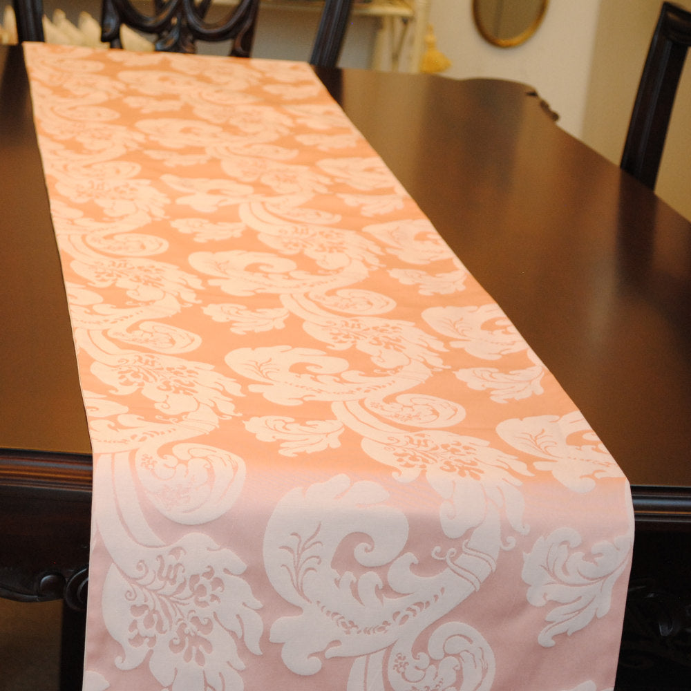 テーブルランナー テーブルライナー おしゃれ スタイルフランス フランス製生地 テーブルウエア テーブルセンター 230 ピンク FlorenceRose 35x230cm 21007TR-P