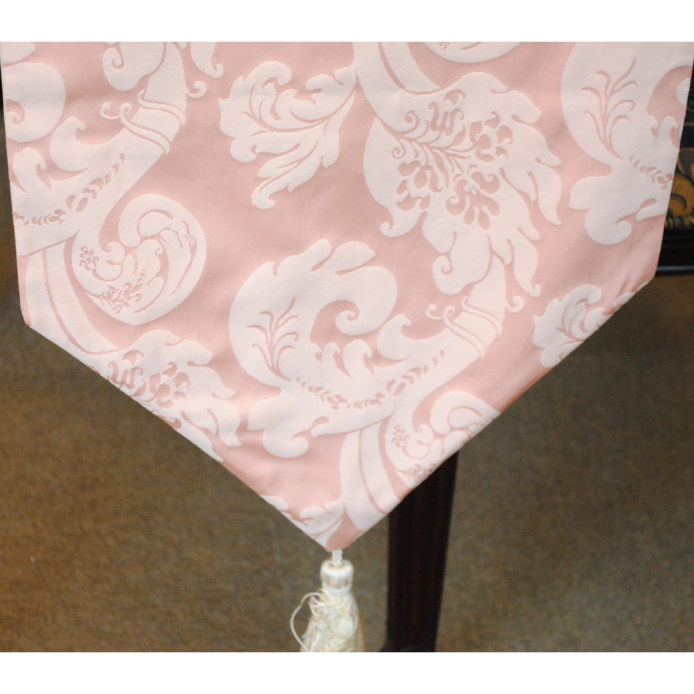 テーブルランナー テーブルライナー おしゃれ スタイルフランス フランス製生地 テーブルウエア テーブルセンター 230 ピンク FlorenceRose 35x230cm 21007TR-P