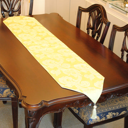 テーブルランナー テーブルライナー おしゃれ スタイルフランス フランス製生地 テーブルウエア テーブルセンター 160cm グリーン FlorenceVtAnis 30x160