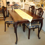 テーブルランナー テーブルライナー おしゃれ スタイルフランス フランス製生地 テーブルウエア テーブルセンター 160cm グリーン FlorenceVtAnis 30x160