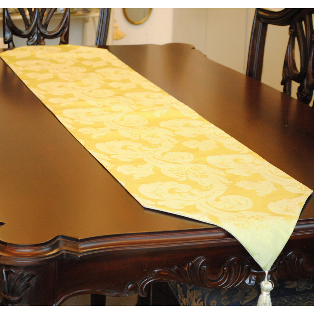 テーブルランナー テーブルライナー おしゃれ スタイルフランス フランス製生地 テーブルウエア テーブルセンター 160cm グリーン FlorenceVtAnis 30x160