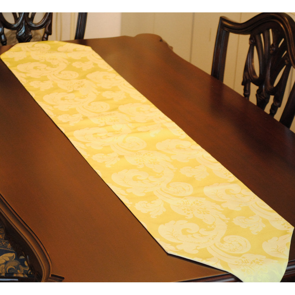 テーブルランナー テーブルライナー おしゃれ スタイルフランス フランス製生地 テーブルウエア テーブルセンター 160cm グリーン FlorenceVtAnis 30x160