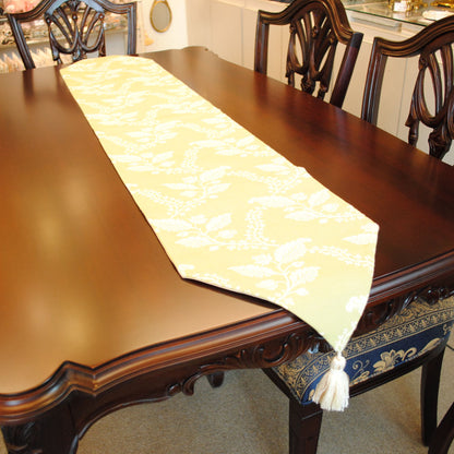 テーブルランナー テーブルライナー おしゃれ スタイルフランス フランス製生地 テーブルウエア テーブルセンター 160cm グリーン GustaveAnis 30x160