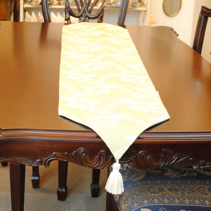 テーブルランナー テーブルライナー おしゃれ スタイルフランス フランス製生地 テーブルウエア テーブルセンター 160cm グリーン GustaveAnis 30x160