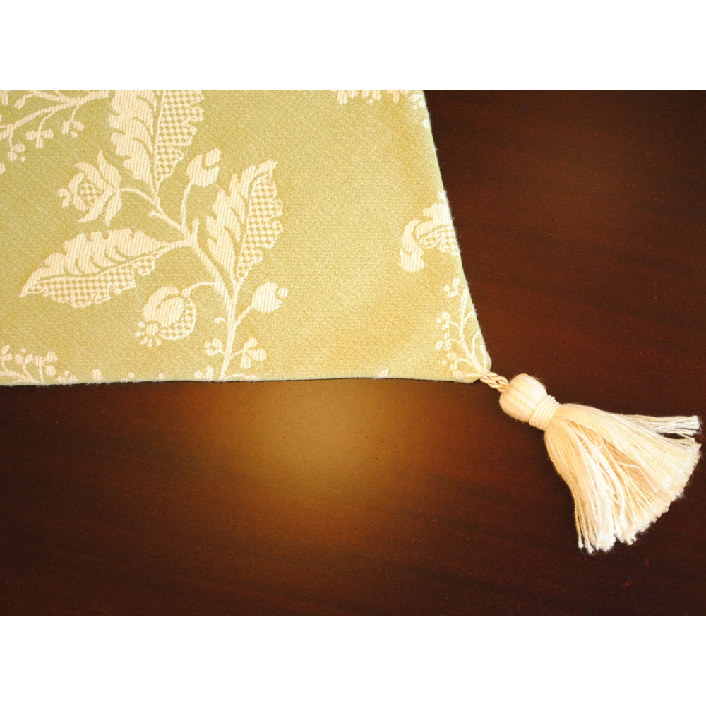 テーブルランナー テーブルライナー おしゃれ スタイルフランス フランス製生地 テーブルウエア テーブルセンター 160cm グリーン GustaveAnis 30x160